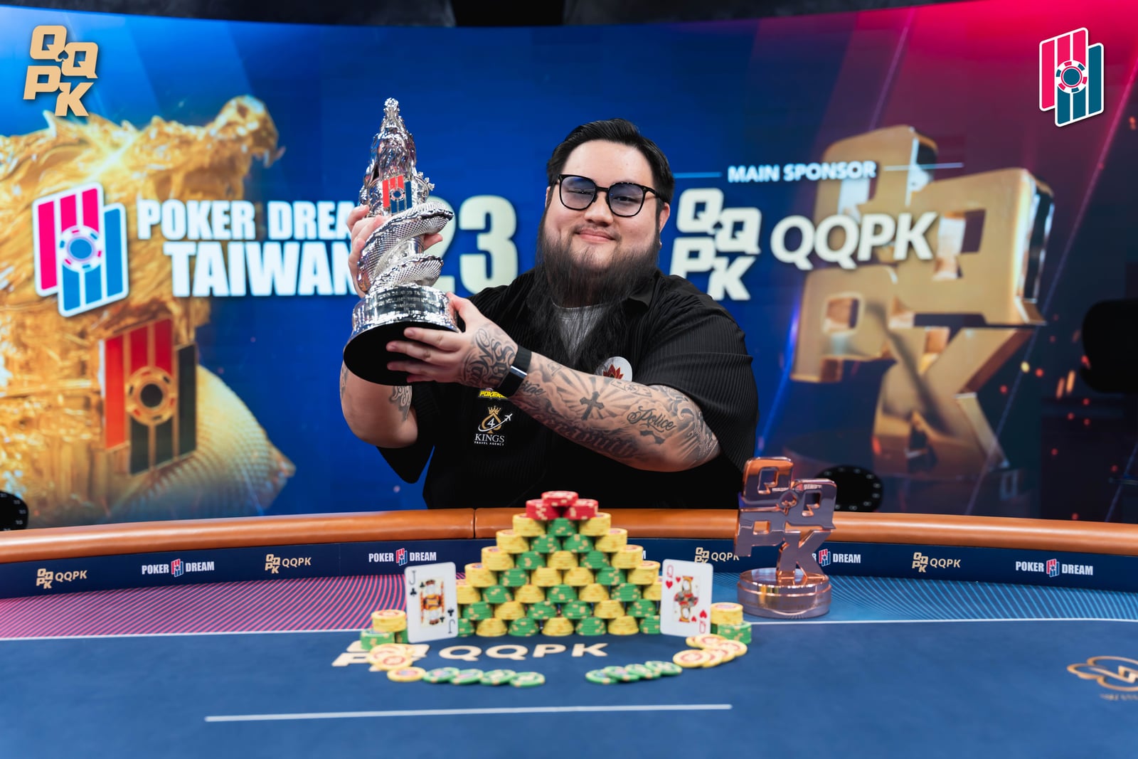 Rangkatekarn Teeraphat Wins the High Roller Mystery Bounty for TWD 491,000 (~USD 16,800) with TWD 390,000 (~USD 13,300) for a total of TWD 881,000 (~USD 30,000)