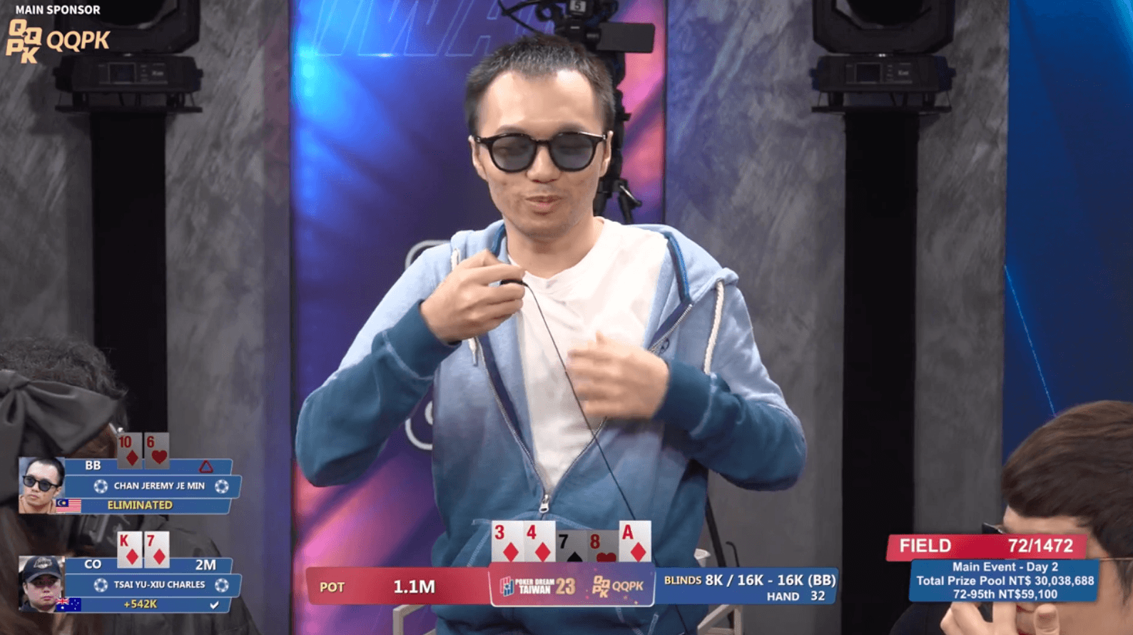 Chan Donks His Chips To Tsai