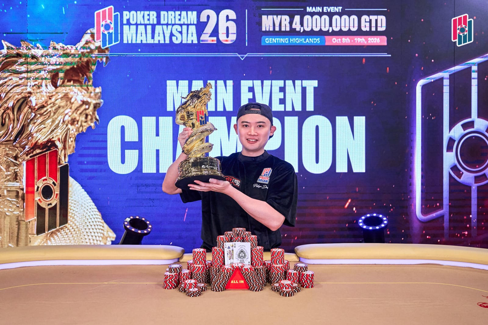 Poker Dream 26 Malaysiaのメインを制したディック・ソン・ルーイさん